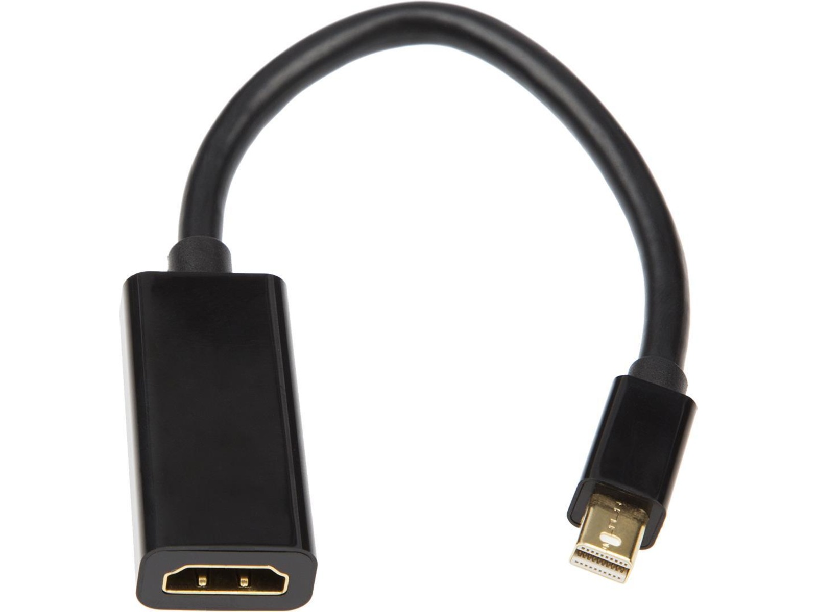 MiniDP till HDMI Adapter 5cm (svart) Kabel adapter och övergångar