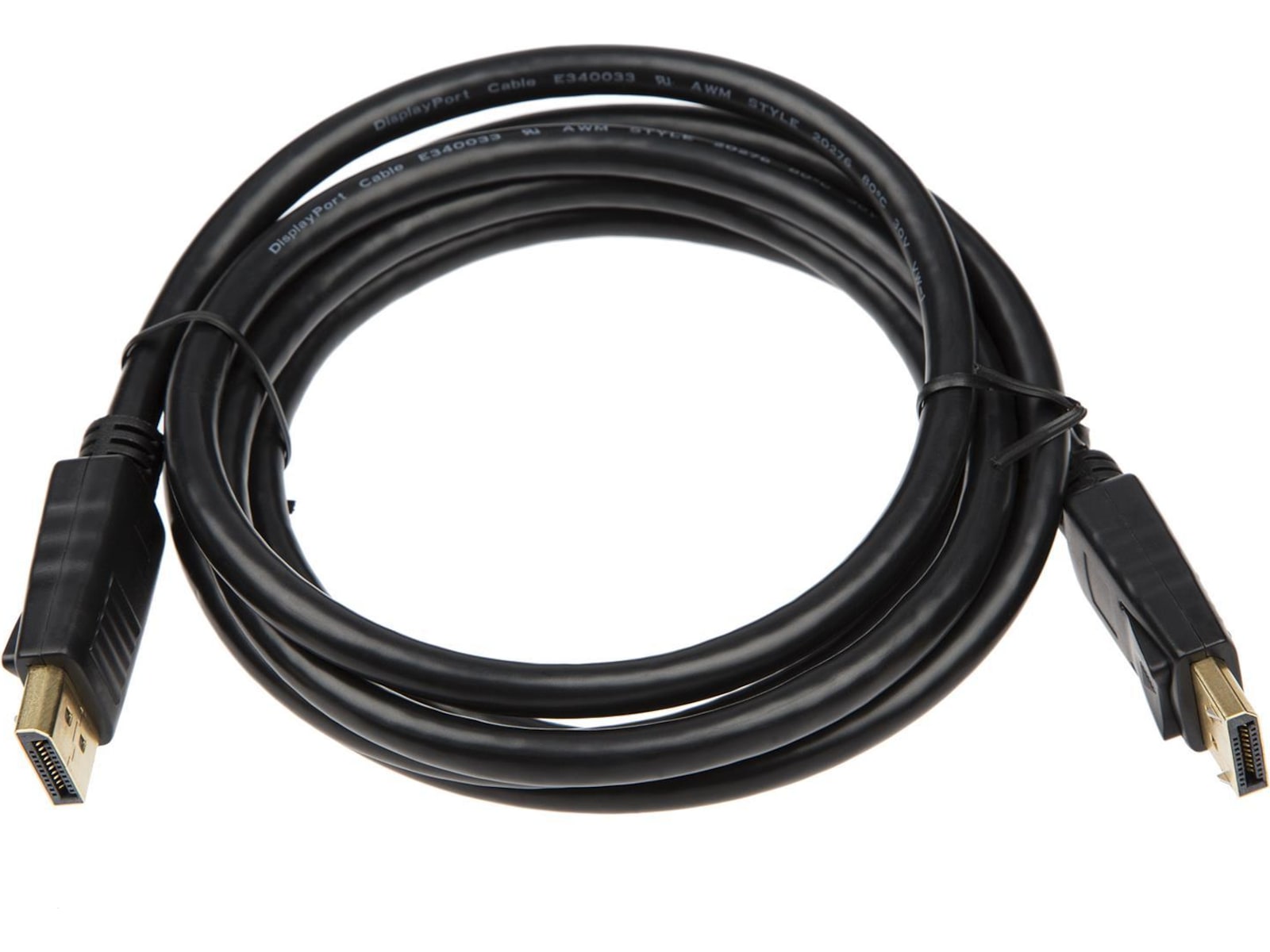Displayport kabel 1m (svart) Skärmkablar