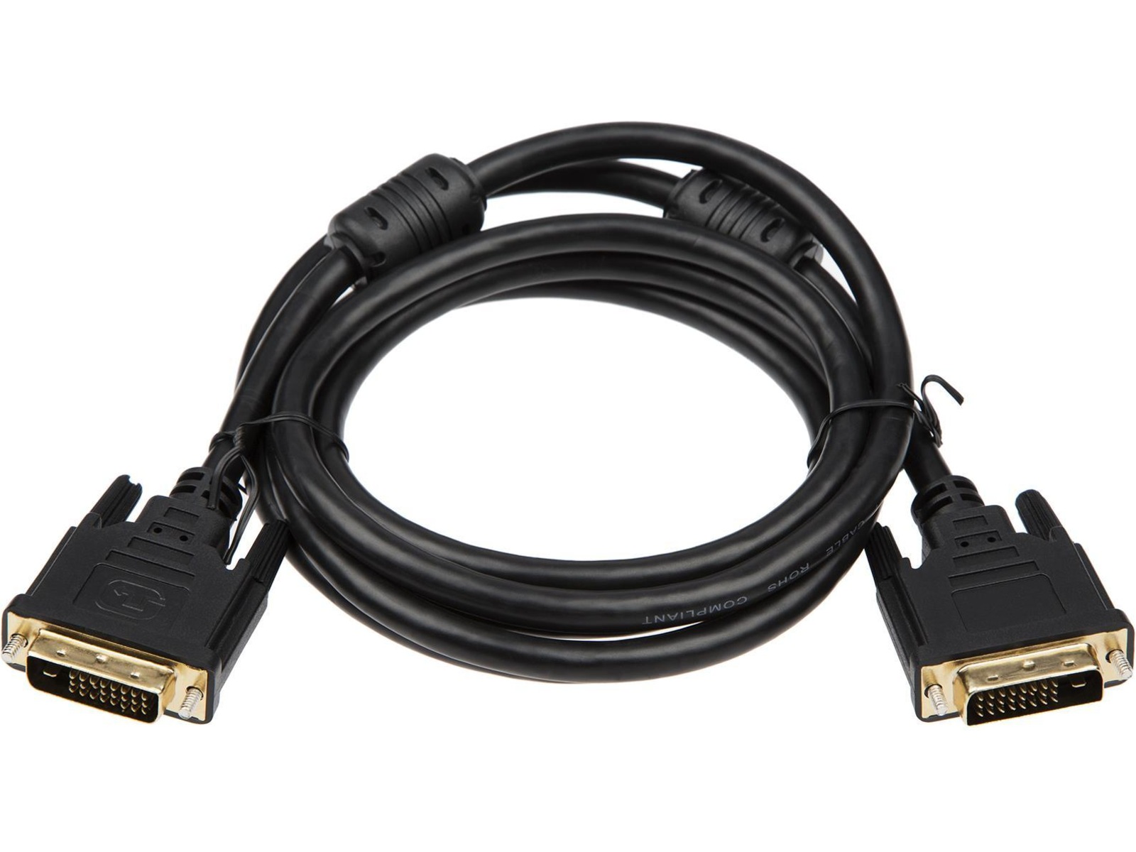 DVI-D kabel 2m (svart) Skärmkablar