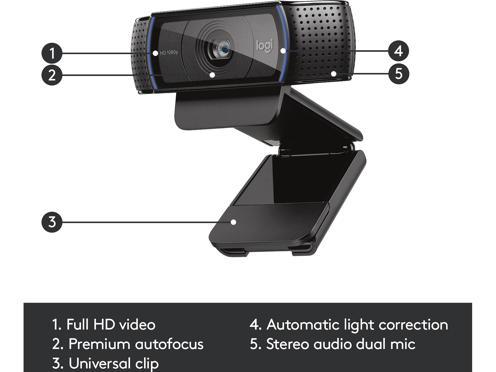 Logitech HD Pro C920 Webbkamera Webbkamera