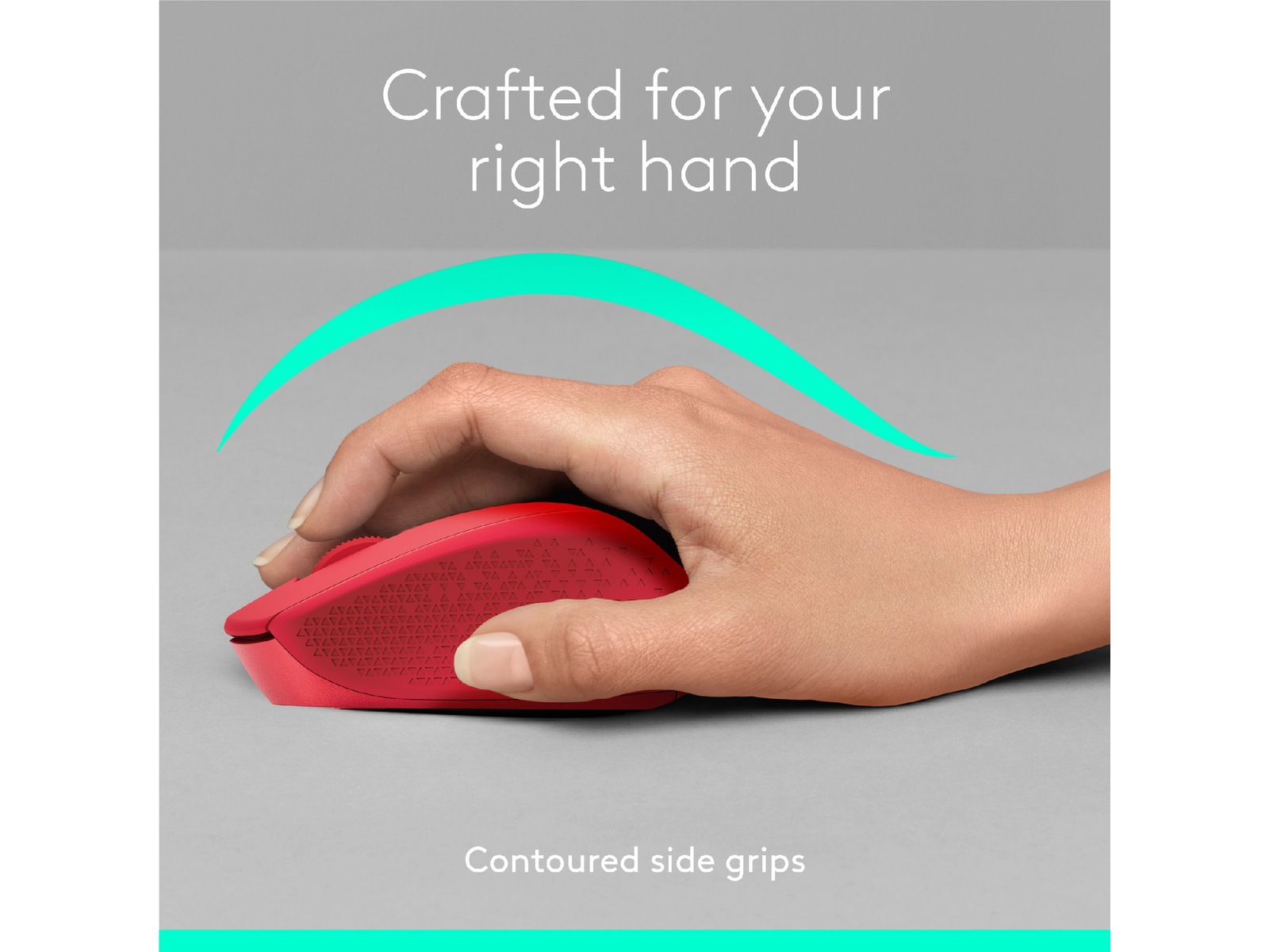 Logitech M330 Silent Plus Trådlös Röd Mus