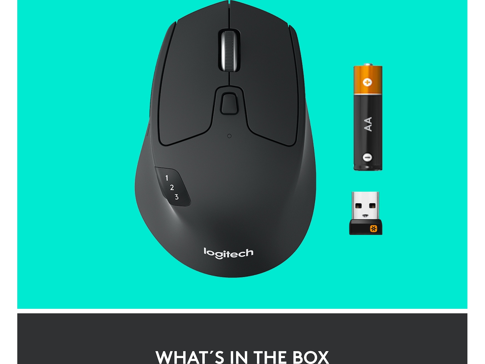 Logitech M720 Triathlon Trådlös Mus Mus