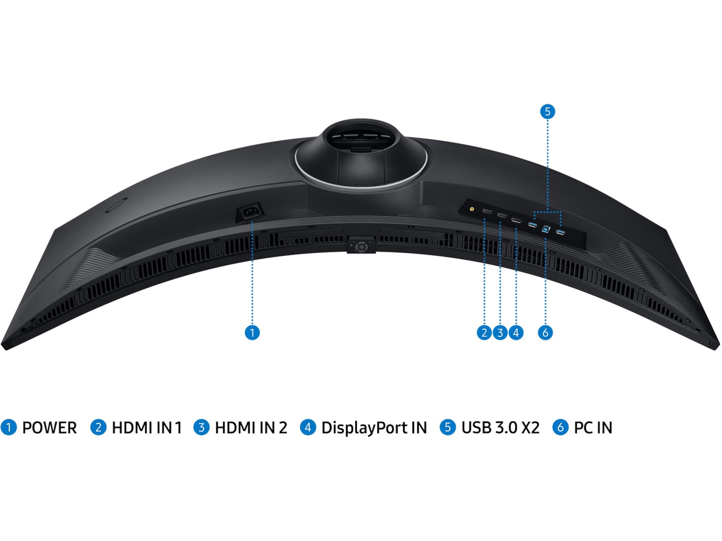 Samsung 49" Odyssey G9 curved skärm C49CG950 Bildskärmar