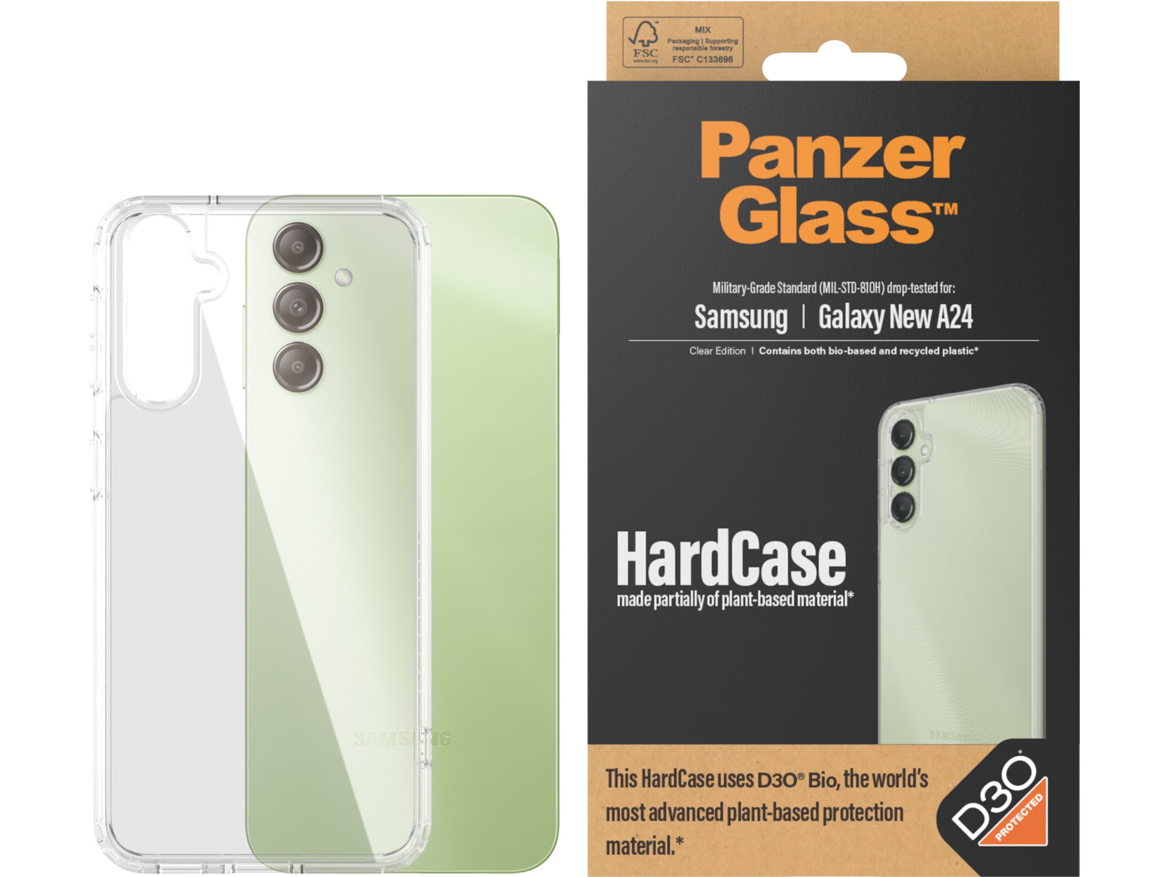 PanzerGlass Galaxy A25 5G D3O HardCase skal (transparent) Mobilskal