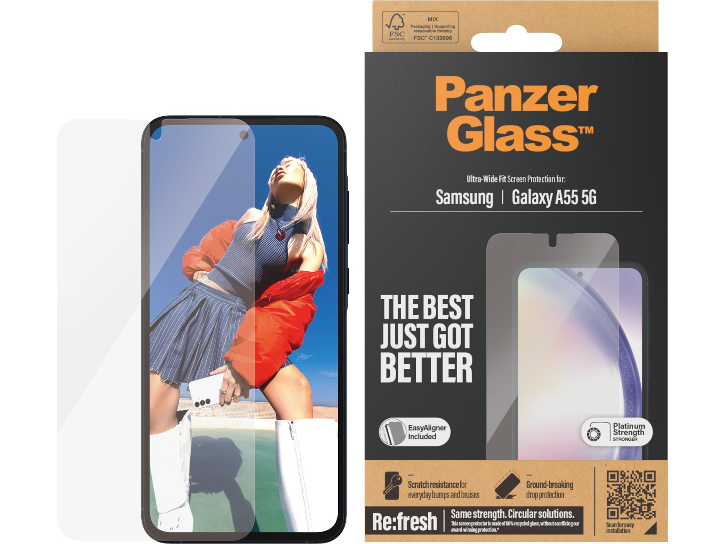 PanzerGlass Samsung Galaxy A55 5G/A35 5G Skärmskydd Skärmskydd mobiltelefon