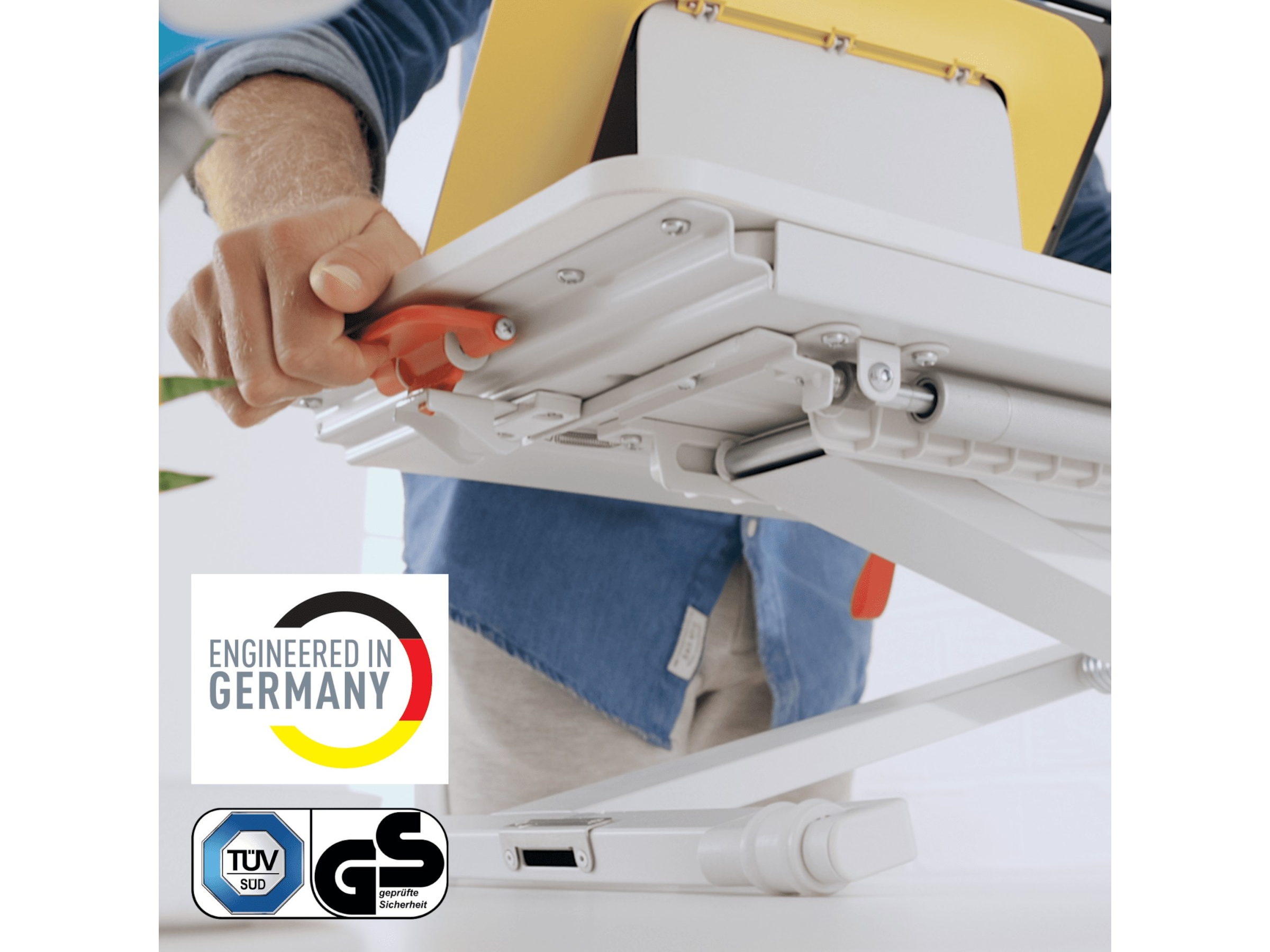 Leitz Ergo Cosy Justerbart PC-bord med skiva (vit) Laptopstativ