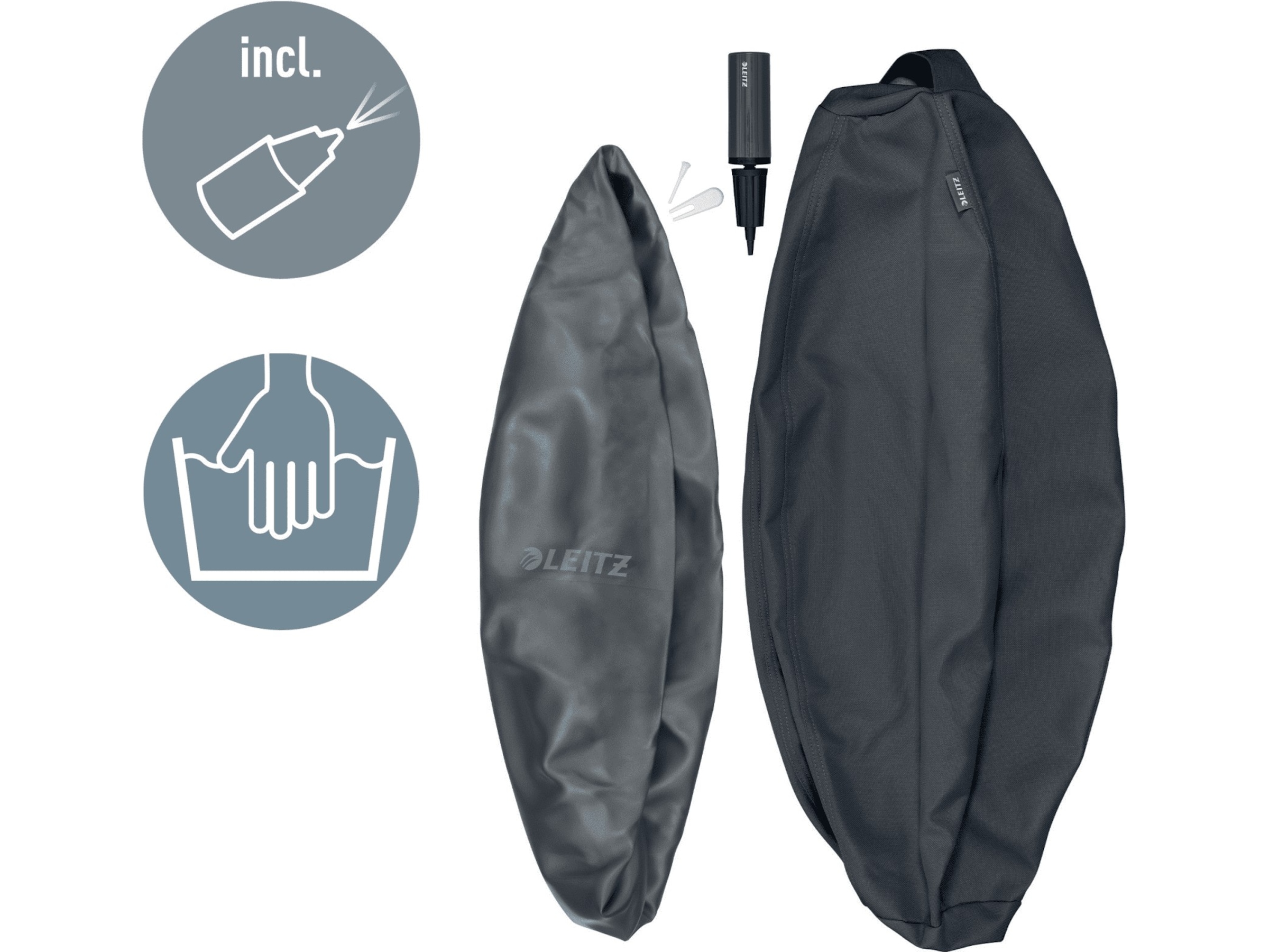 Leitz Ergo Active Anti-Roll Balance Ball (mörkgrå) Kontorsstolar