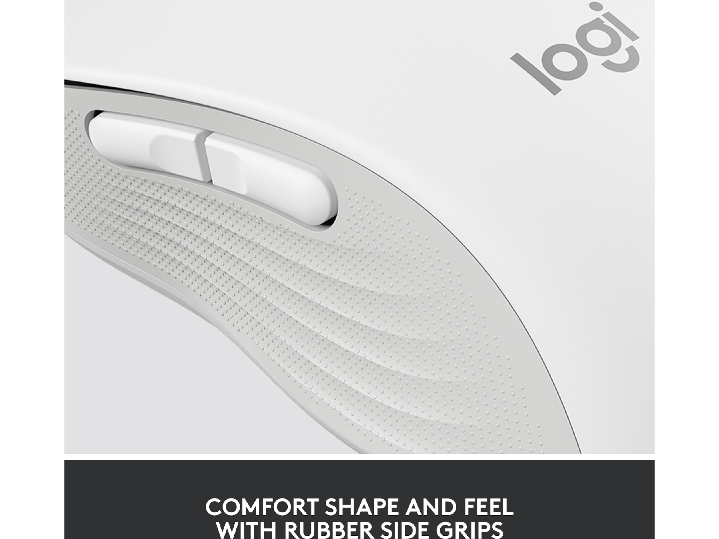 Logitech Signature M650 Large trådlös mus Offwhite Mus