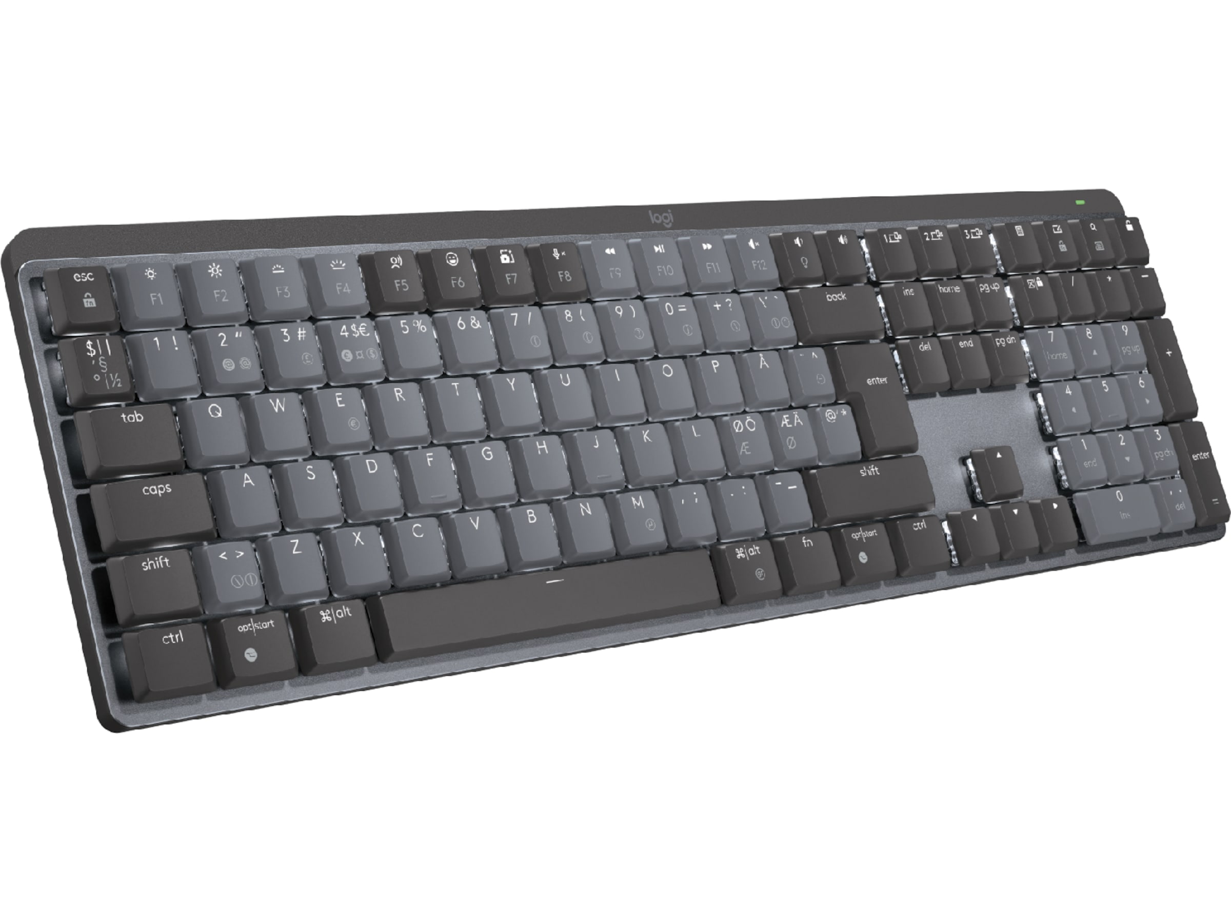 Logitech MX Mechanical Wireless Clicky (graphite) Tangentbord