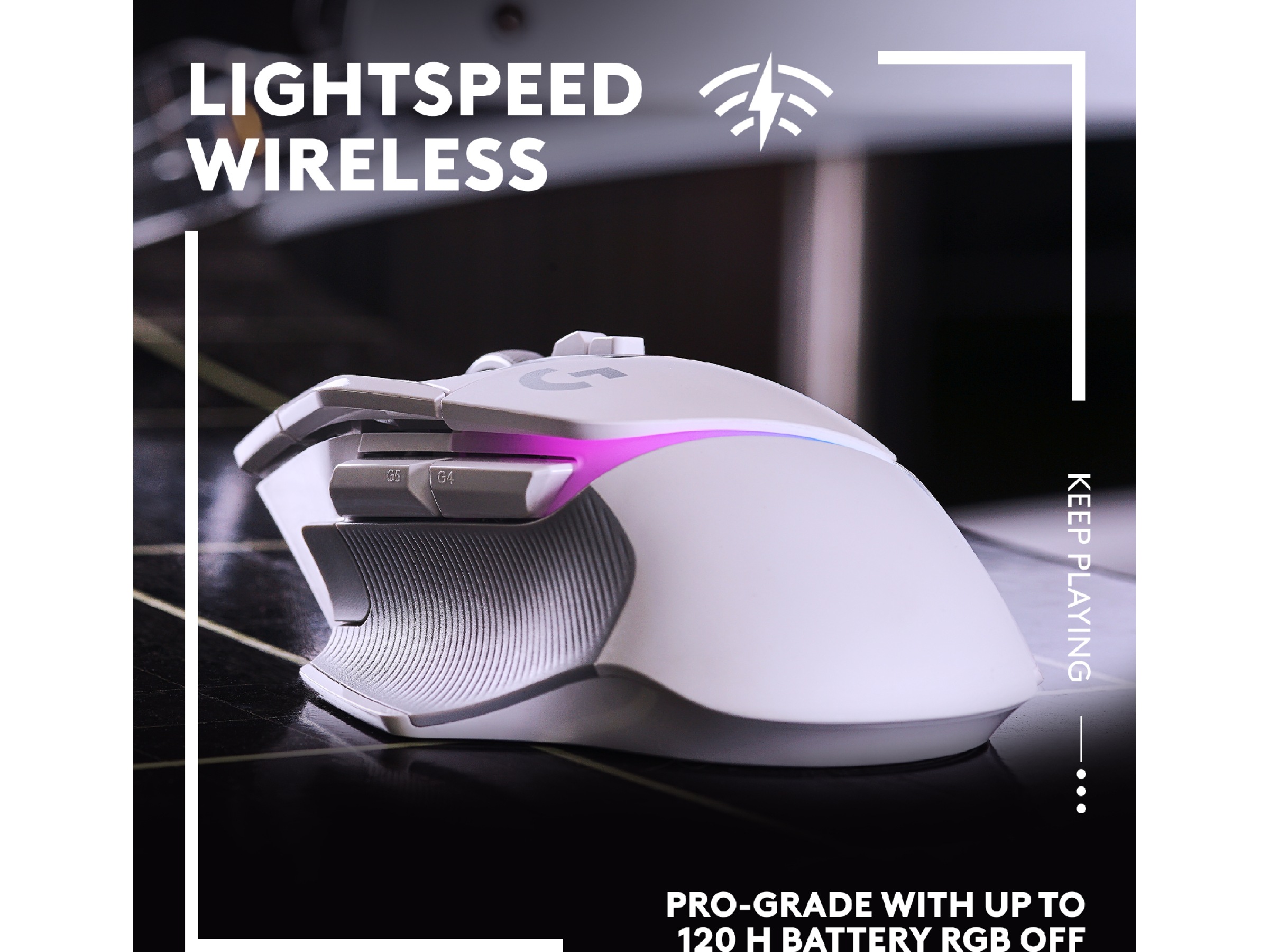 Logitech G502 X Plus Gamingmus (vit) Gamingmus