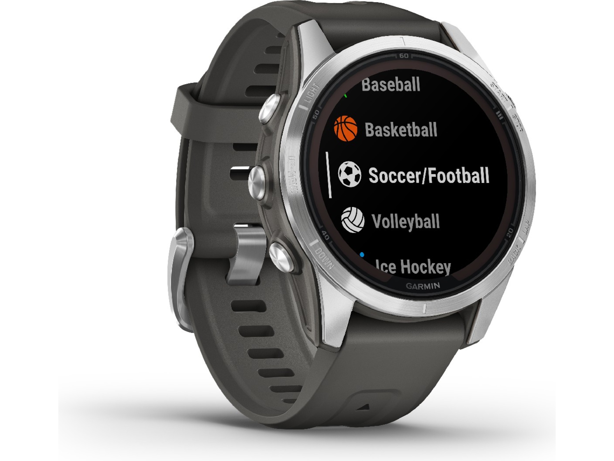 Garmin fenix 7S Pro Solar 42mm GPS (silver/graphite) Smartwatches