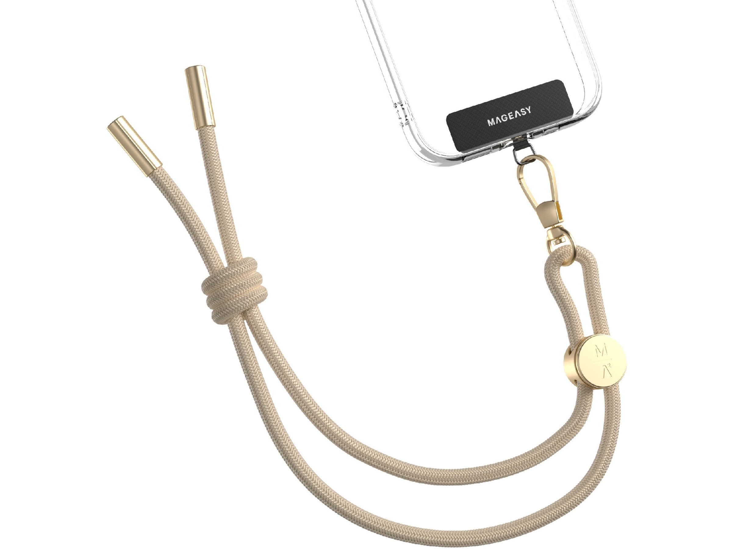 Mageasy Handledsrem med remkort (beige) Andra tillbehör för mobiltelefoner