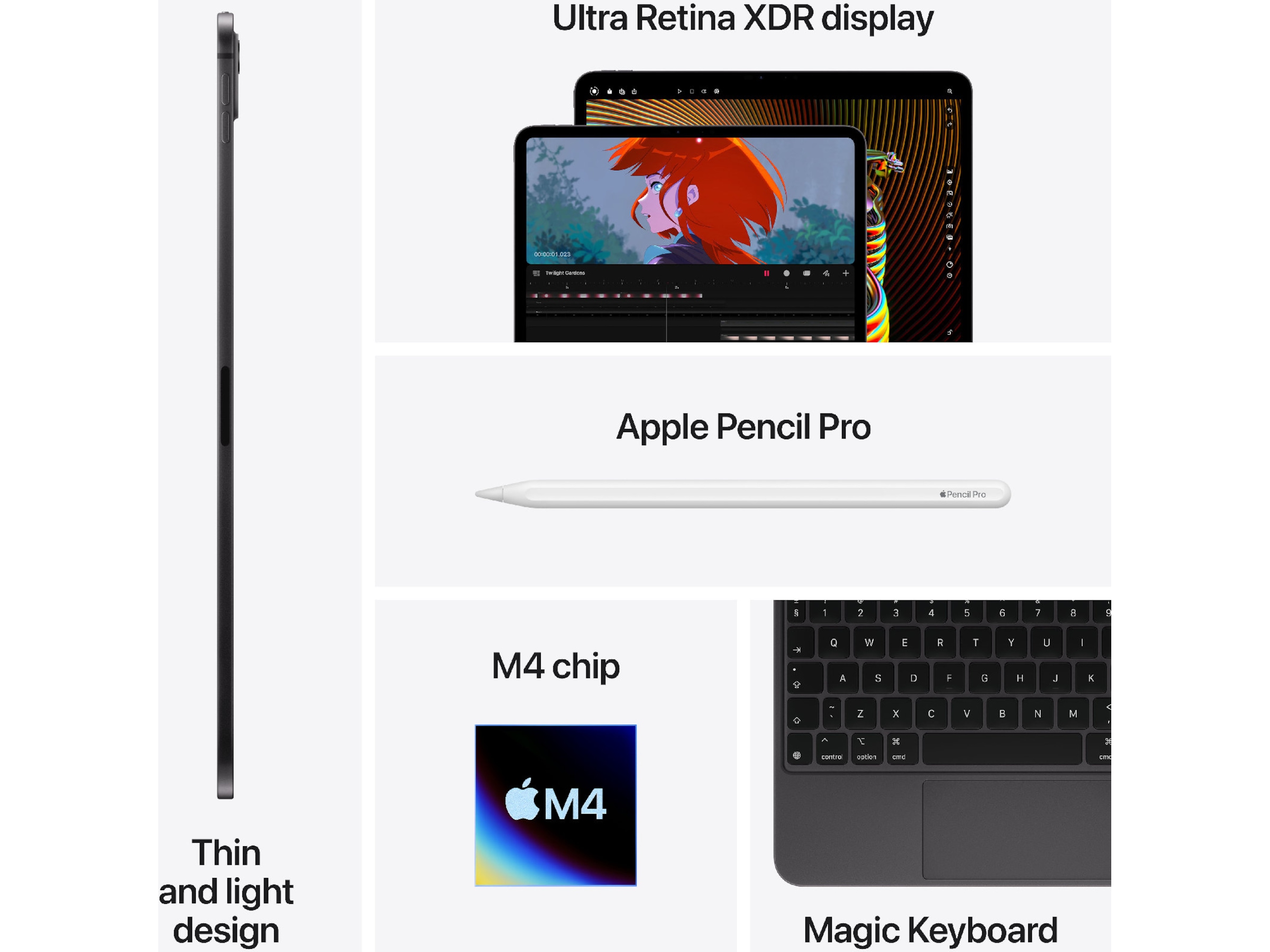 iPad Pro 11" (2024) 1TB WiFi (silver) Surfplattor