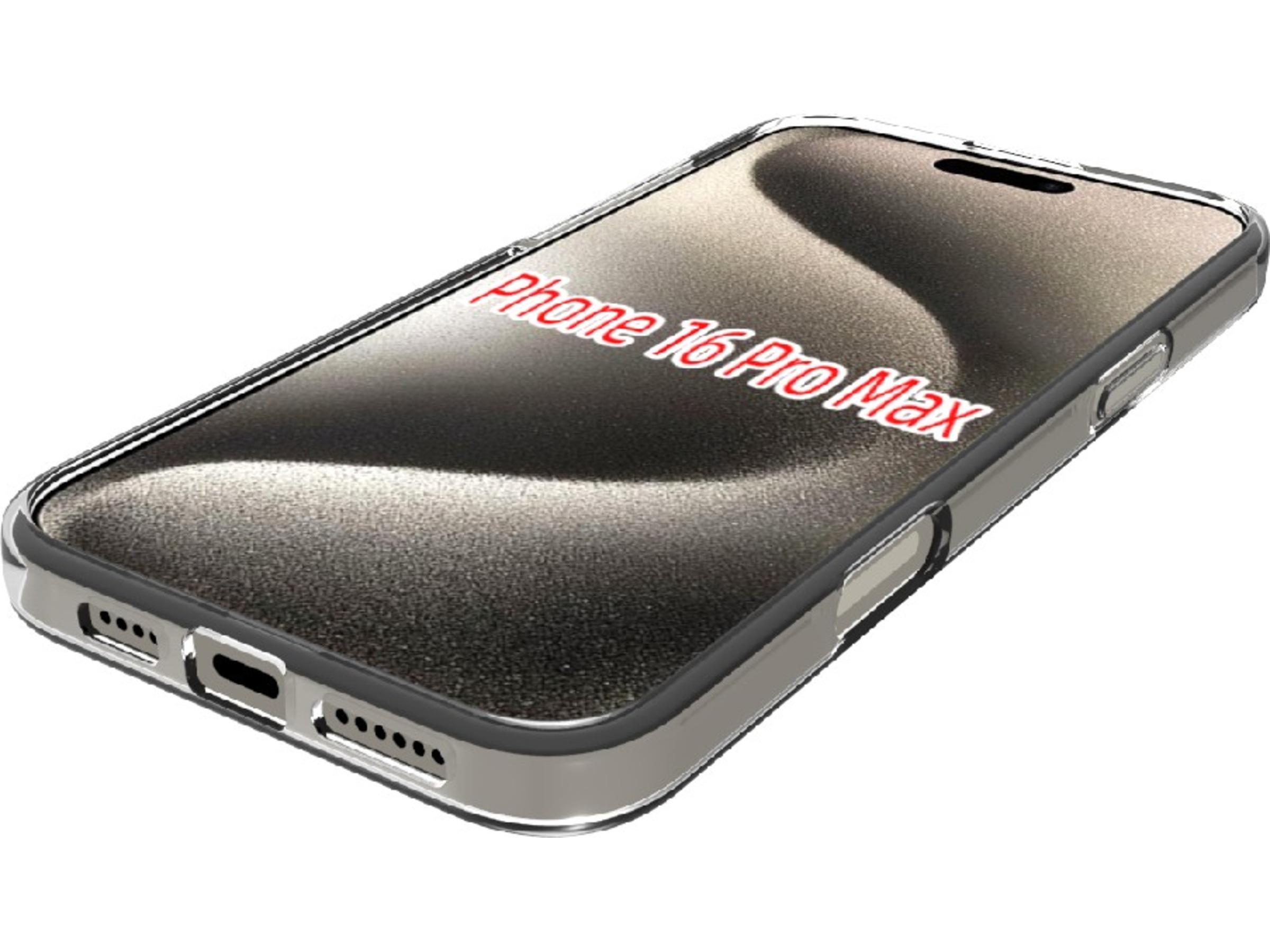 iiglo iPhone 16 Pro Max Silikonskal (transparent) Mobilskal