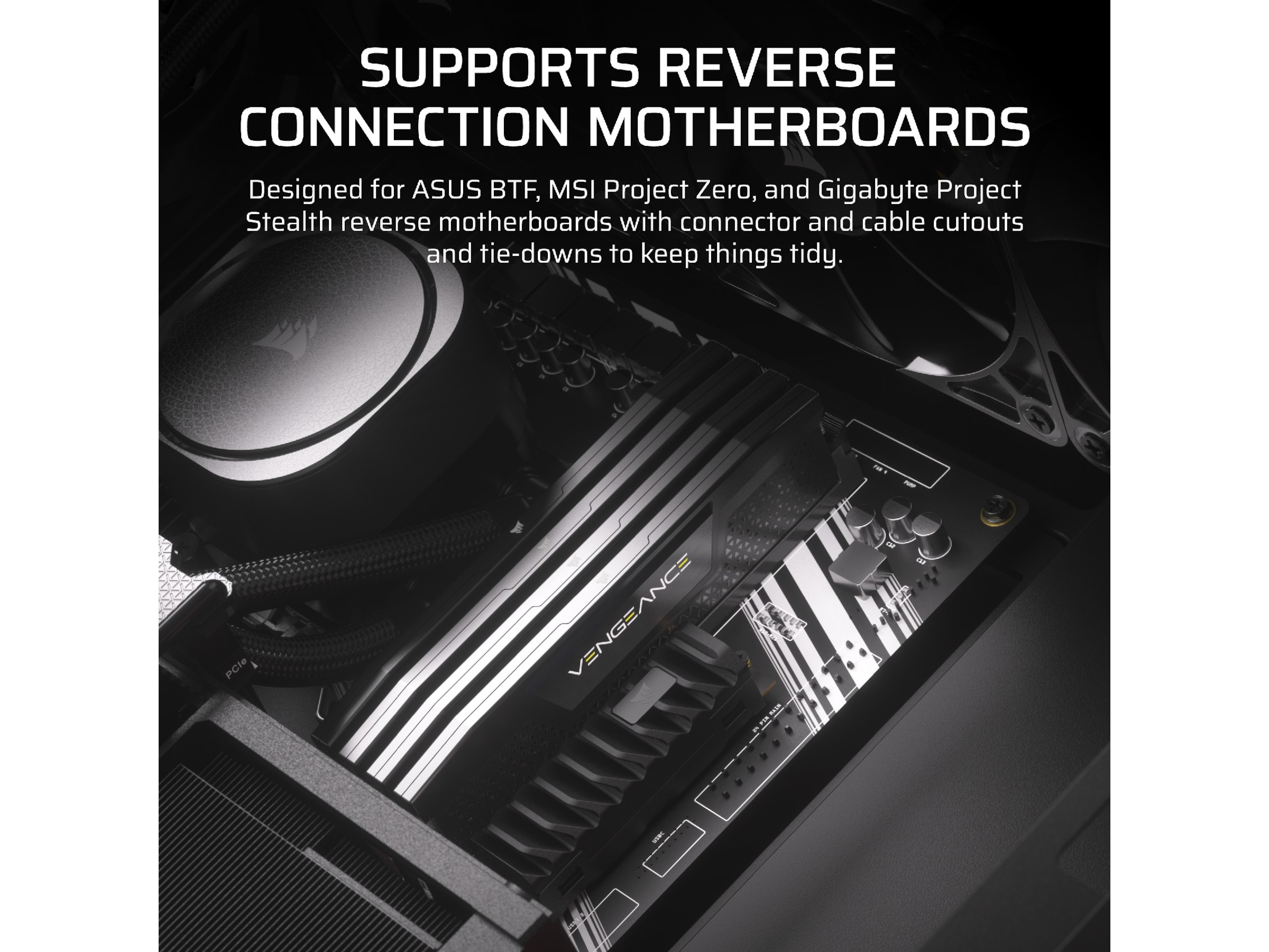 Corsair FRAME 4000D ARGB Mid-Tower (svart) Midi tower