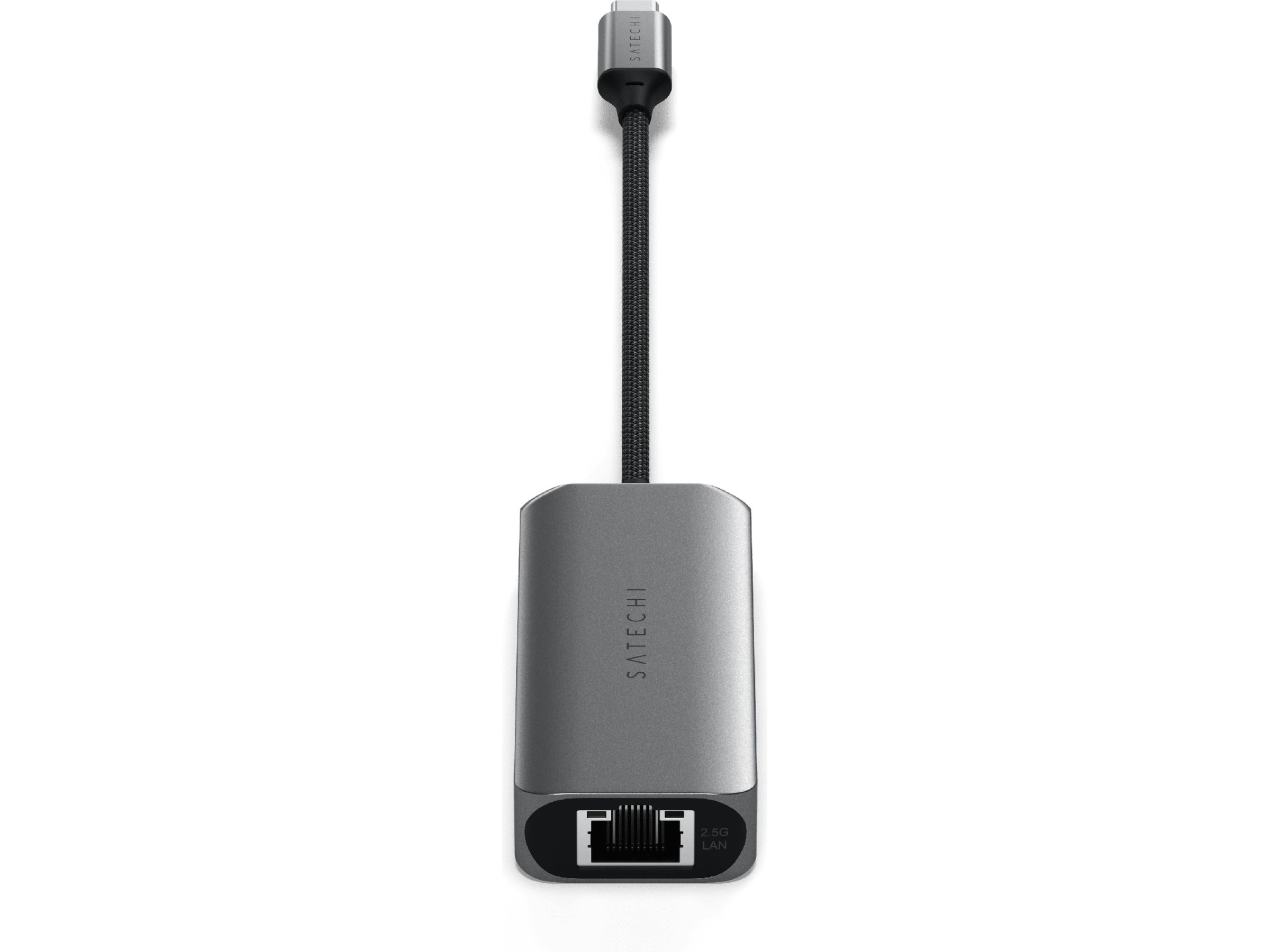 Satechi 4-in-1 USB-C och Ethernet docking (rymdgrå) Dockningsstation och USB-hub