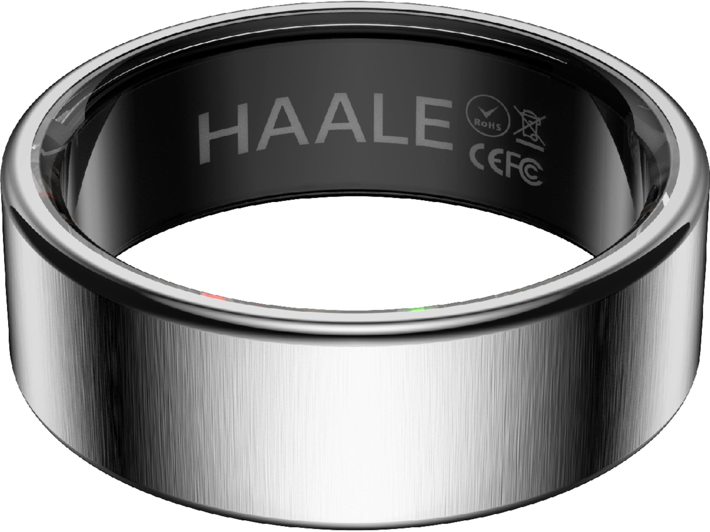 Haale II Smart Ring str. 10 (borstad silver) Smart ring