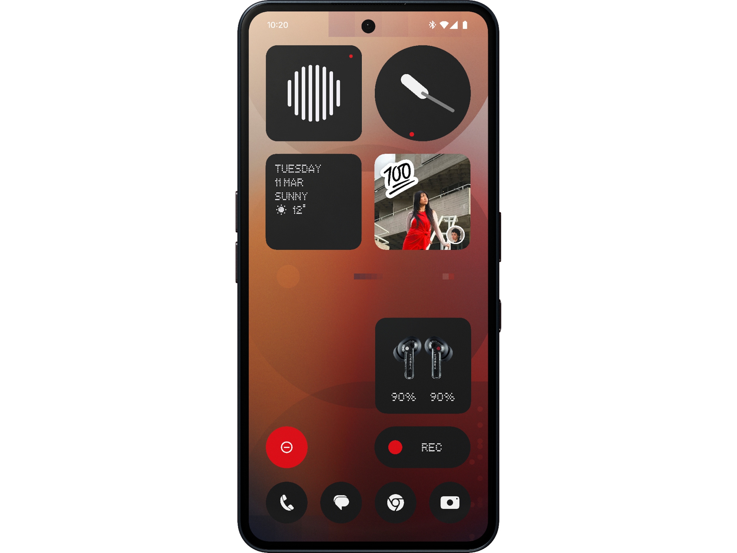 Nothing Phone (3a) 128GB (svart) Mobiltelefoner