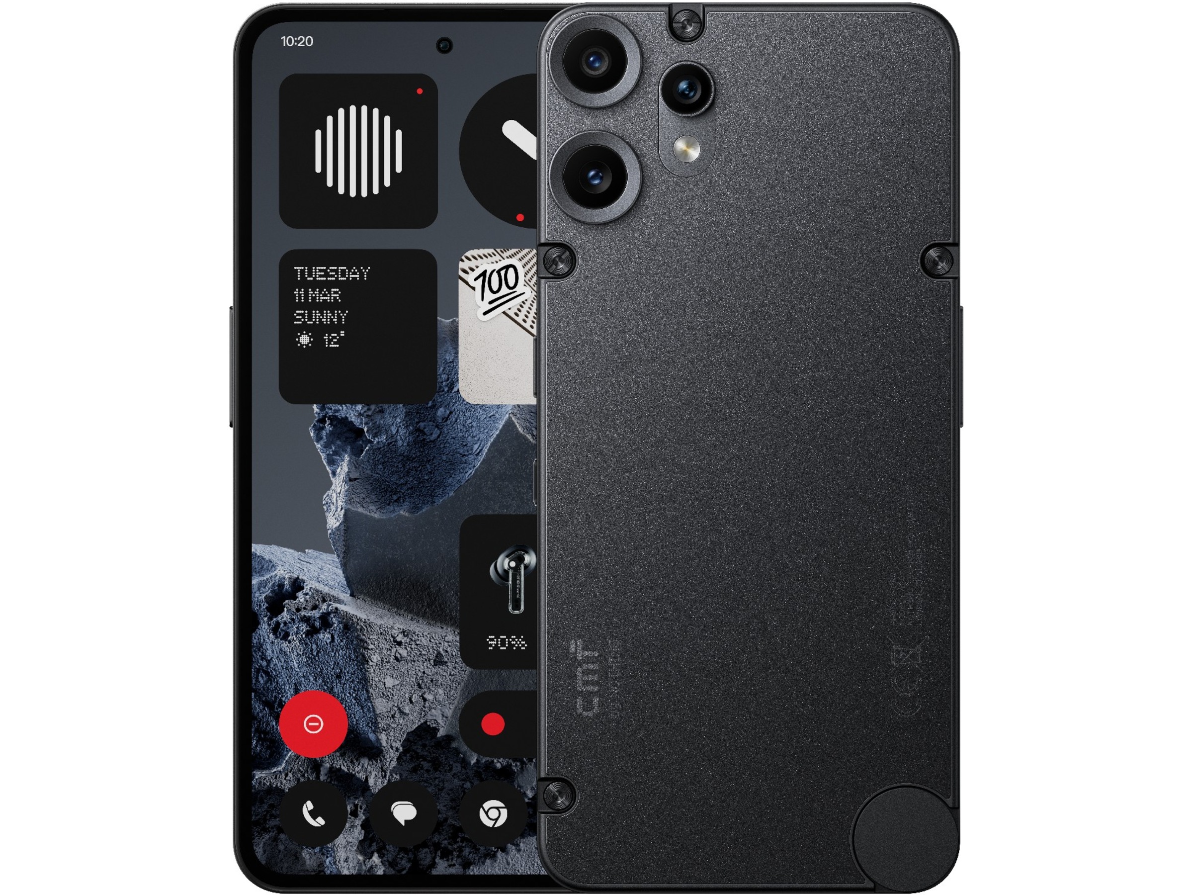 CMF Phone 2 Pro 128GB (svart) Mobiltelefoner