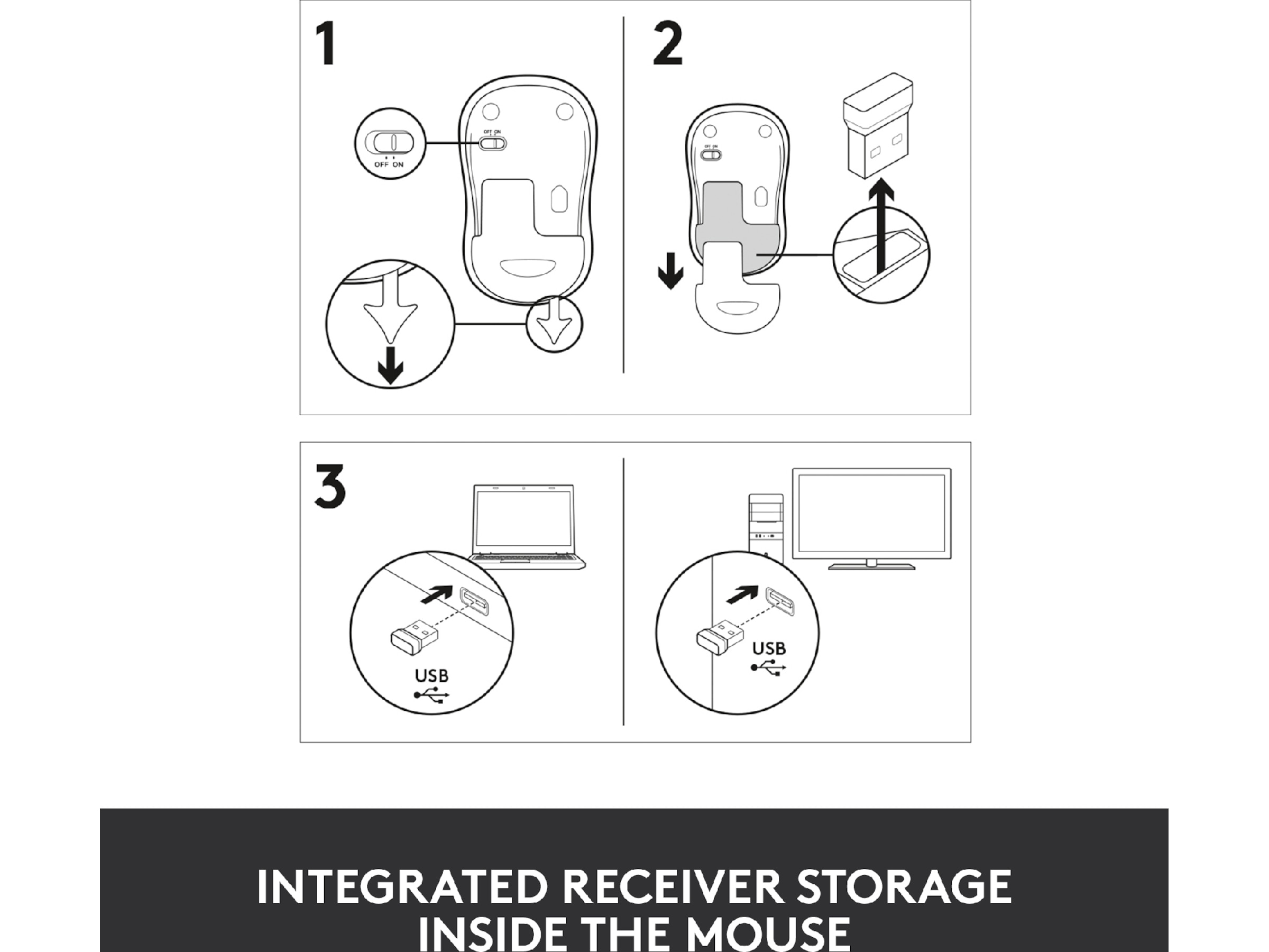 Logitech M185 Trådlös Mus Swift Grey Mus