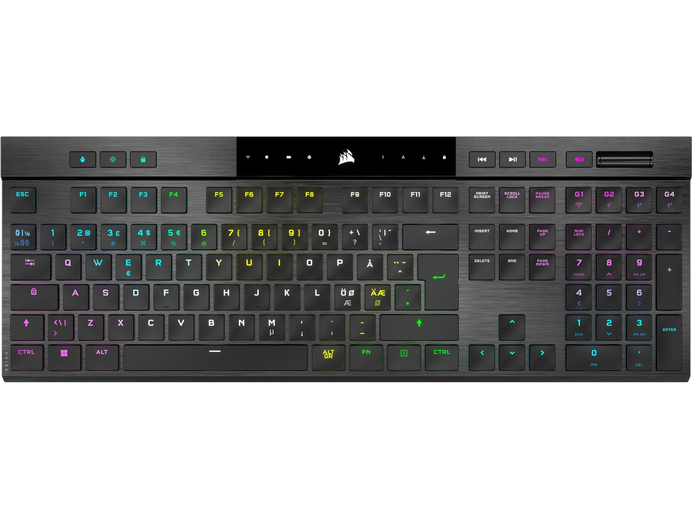 Corsair K100 Air Trådlöst Gamingtangentbord RGB (svart) Gamingtangentbord
