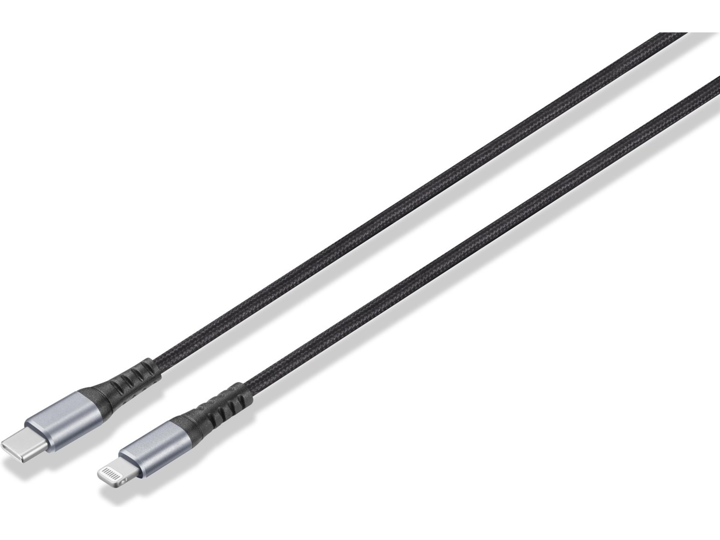 Andersson Flätad USB-C till Lightning-kabel 1,5m (svart) USB-kablar