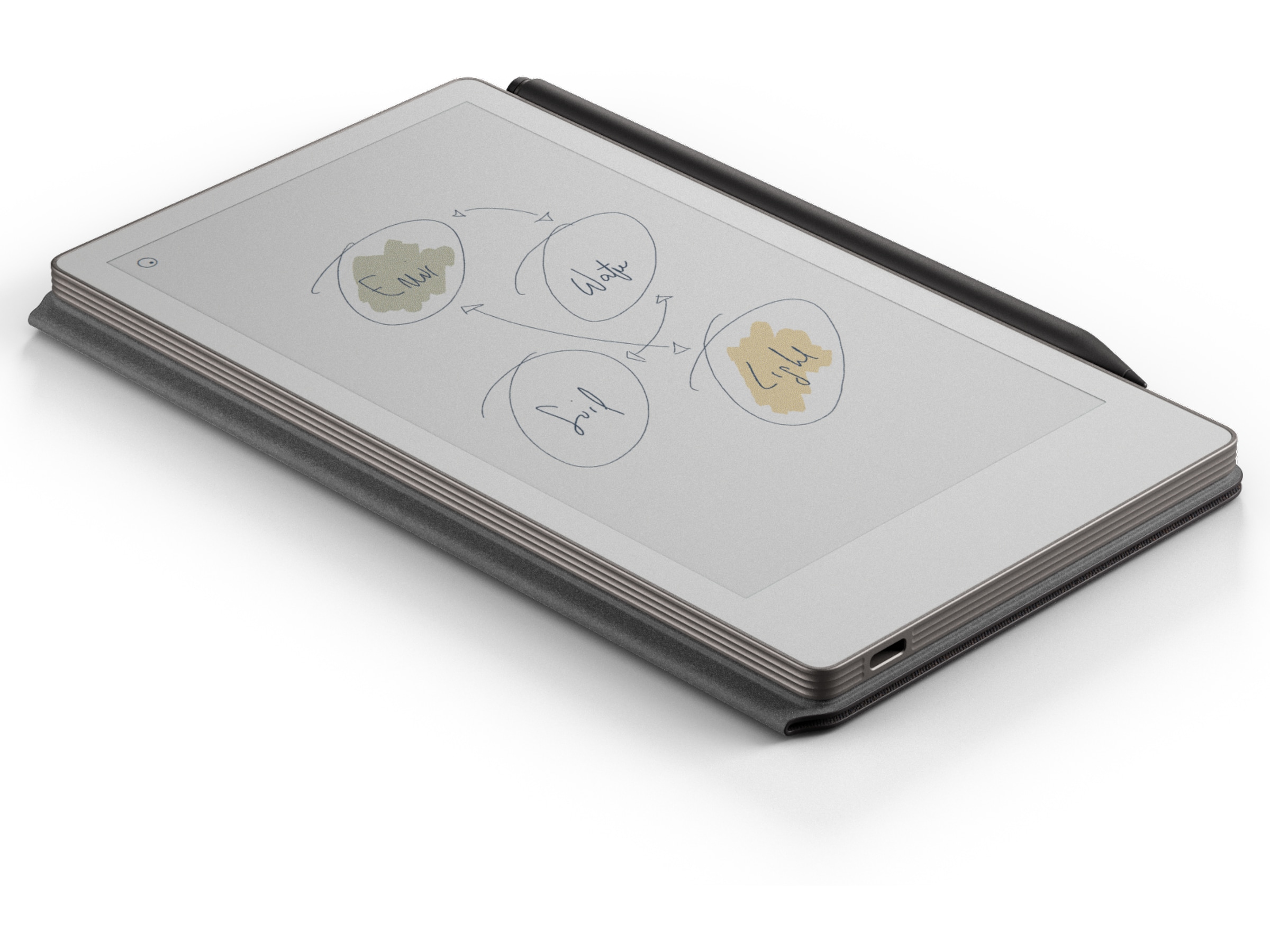 reMarkable Paper Pro Move 7.3" inkl. Marker Plus & Book Folio (basalt) Digitala anteckningsblock