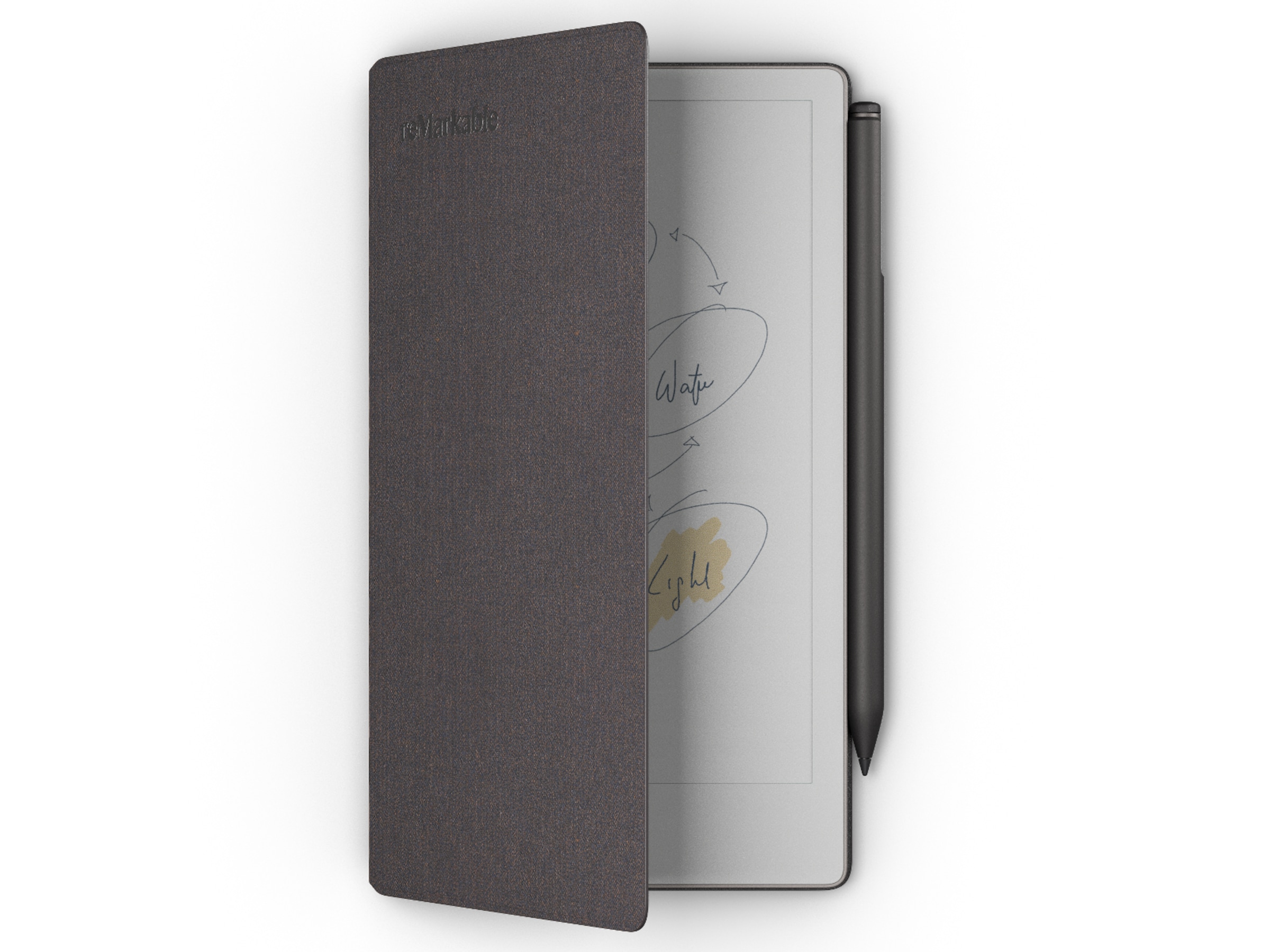 reMarkable Paper Pro Move 7.3" inkl. Marker Plus & Book Folio (basalt) Digitala anteckningsblock