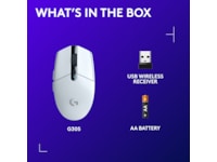 Logitech G305 Lightspeed Trådlös Gamingmus (vit) Gamingmus