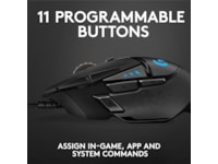 Logitech G502 HERO Gamingmus (svart) Gamingmus