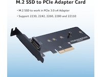 Akasa M.2 SSD to PCIe adapter card Tillbehör
