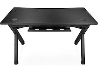 Svive Cygnus Gaming Desk matt svart med svarta sömmar Gamingdesk