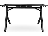 Svive Cygnus Gaming Desk matt svart med svarta sömmar Gamingdesk