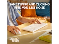 Logitech MK295 Silent Wireless Combo tangentbord och mus (vit) Mus & tangentbord -combo-paket