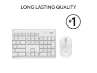 Logitech MK295 Silent Wireless Combo tangentbord och mus (vit) Mus & tangentbord -combo-paket