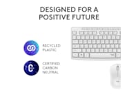 Logitech MK295 Silent Wireless Combo tangentbord och mus (vit) Mus & tangentbord -combo-paket