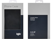 iiglo iPhone 12 / 12 Pro Plånboksfodral (svart) Mobilskal