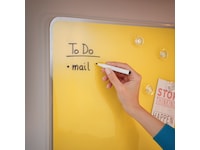 Leitz Cosy Glastavla - magnetisk whiteboard 80x60 cm - varm gul Whiteboards