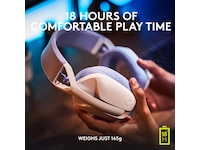 Logitech G435 LIGHTSPEED Trådlöst Gaming Headset (vit/blå) Gamingheadset