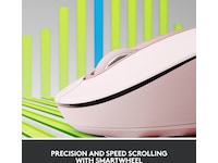 Logitech Signature M650 Large trådlös mus Rosa Mus
