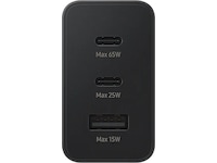 Samsung Trio 65W väggladdare (svart) Mobilladdare