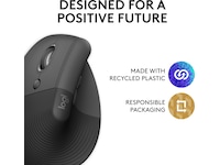 Logitech Lift Vertikal Vänster mus (graphite) Mus
