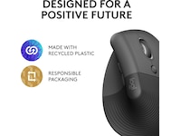 Logitech Lift Vertikal mus (graphite) Mus