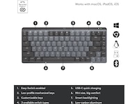 Logitech MX Mechanical Mini Minimalist Tactile (graphite) Tangentbord