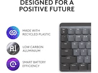 Logitech MX Mechanical Wireless Tactile (graphite) Tangentbord
