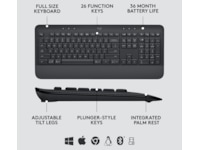 Logitech Signature MK650 Combo for Business (graphite) Tangentbord