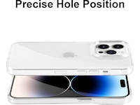 iiglo iPhone 15 Pro / 14 Pro Silikonskal (transparent) Mobilskal