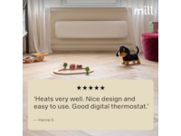 Mill Invisible Panelelement 850W (vit) -B-Grade Demo hem & hushåll
