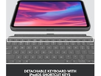 Logitech iPad 10,9" / 11" Combo Touch Tangentbordsfodral (oxford grey) Skydd