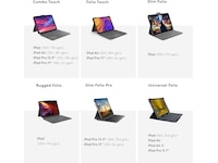 Logitech iPad 10,9" / 11" Combo Touch Tangentbordsfodral (oxford grey) Skydd